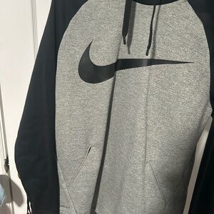 Nike Men's Black and Gray Hoodie